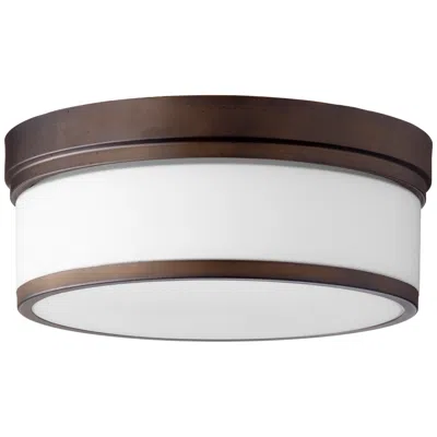 Quorum International Celeste 14" Oiled Bronze Ceiling Mount In Brown