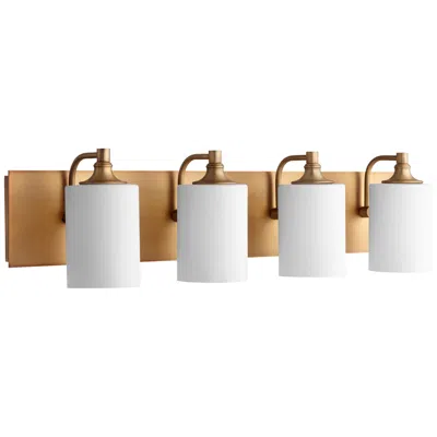 Quorum International Celeste 2lt Aged Brass Vanity Light
