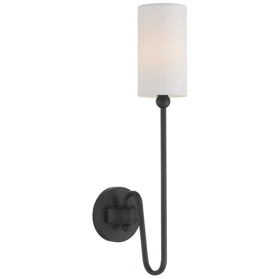 Quorum International Charlotte 1lt Matte Black Wall Mount