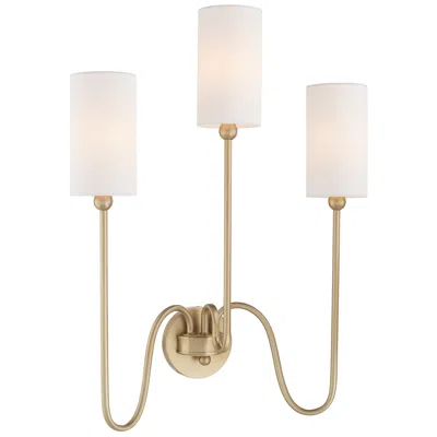 Quorum International Charlotte 3lt Agb Wall Mount In Gold