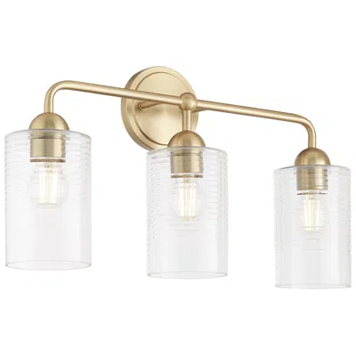 Quorum International Charlotte 3lt Aged Brass Vanity Light