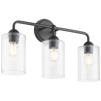 Quorum International Charlotte 3lt Matte Black Vanity Light