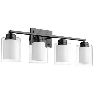 Quorum International Charlotte 3lt Matte Black Vanity Light