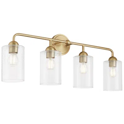 Quorum International Charlotte 4lt Aged Brass Vanity Light