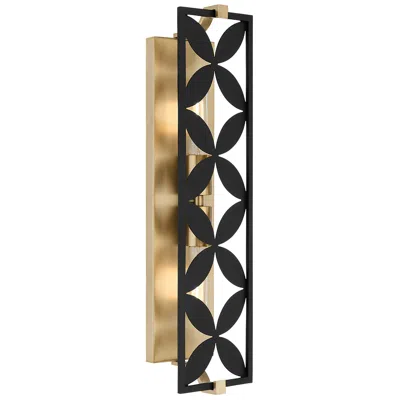 Quorum International Charlotte 4lt Matte Black Vanity Light