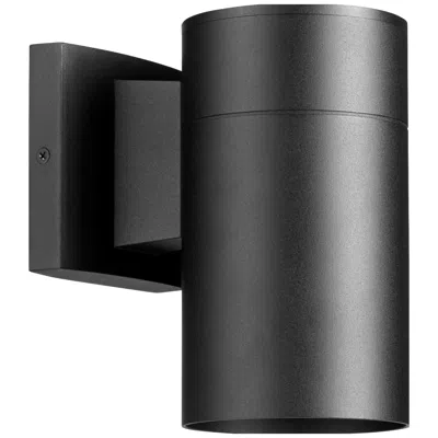Quorum International Cylinder 1lt 4" Textured Black Wall Lantern