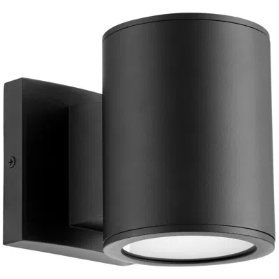 Quorum International Cylinder 2lt Black Led Outdoor Wall Light
