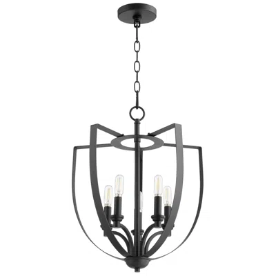 Quorum International Dakota 5lt Textured Black Entry Chandelier