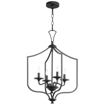 Quorum International Dublin 21" 4lt Textured Black Pendant