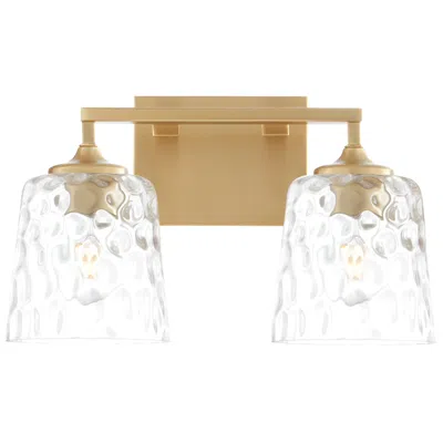 Quorum International Eldorado 2lt Aged Brass Vanity Light