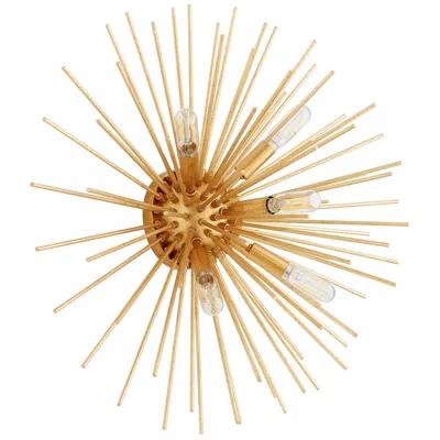 Quorum International Electra 5lt Gold Leaf Ceiling Mount
