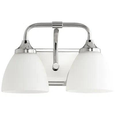 Quorum International Enclave 2lt Polished Nickel Vanity Light
