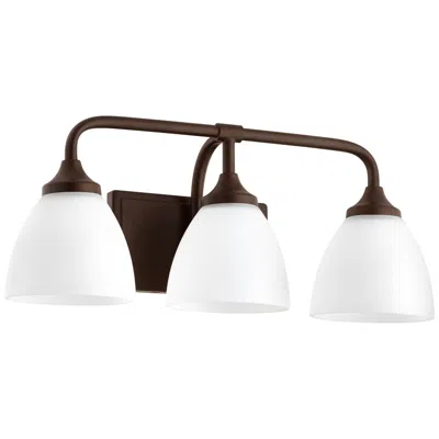 Quorum International Enclave 3lt Oiled Bronze Vanity Light