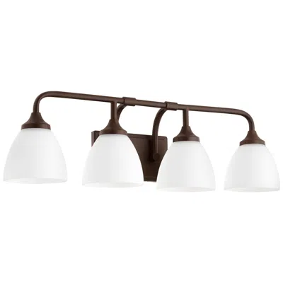 Quorum International Enclave 4lt Oiled Bronze Vanity Light