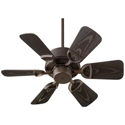 Quorum International Estate 30" Oiled Bronze 6 Blade Patio Fan