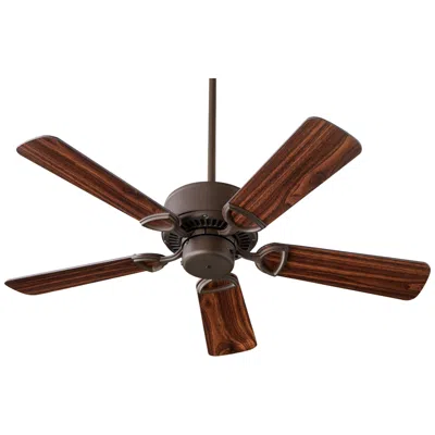 Quorum International Estate 42" Oiled Bronze Ceiling Fan In Brown