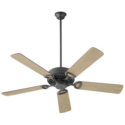 Quorum International Estate 52" Matte Black Ceiling Fan