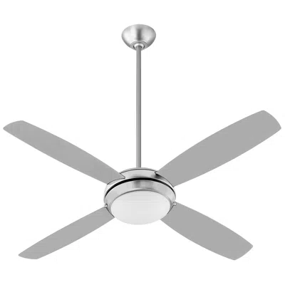 Quorum International Expo 52" 4 Blade Satin Nickel Led Ceiling Fan