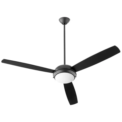 Quorum International Expo 60" 3 Blade Matte Black Led Ceiling Fan