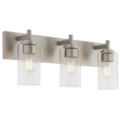 Quorum International Fallstaff 3lt Satin Nickel Vanity Light