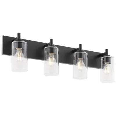 Quorum International Fallstaff 4lt Matte Black Vanity Light