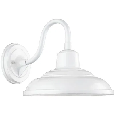 Quorum International Farmhouse 11" 1lt White Outdoor Wall Light