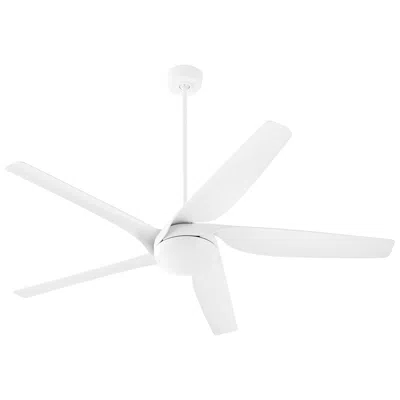 Quorum International Fury 65" 5 Blade Studio White Ceiling Fan