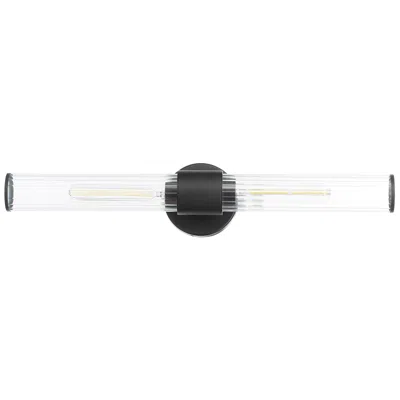 Quorum International Fuze 2lt Black Wet Wall Sconce