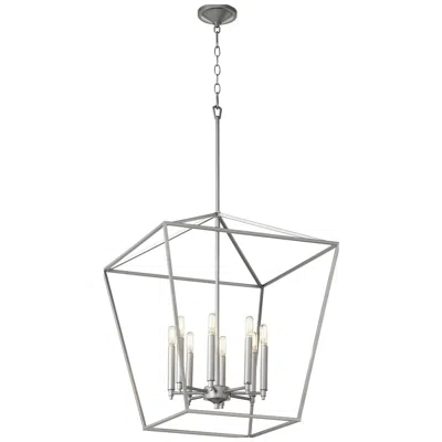 Quorum International Gabriel 8lt Classic Nickel Entry Pendant