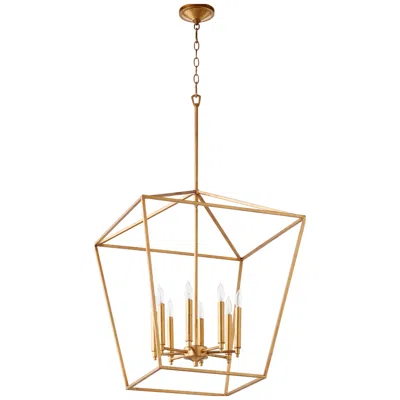 Quorum International Gabriel 8lt Gold Leaf Entry Pendant