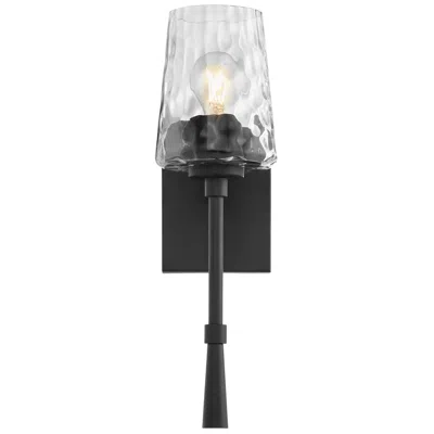 Quorum International Goodwin 1lt Matte Black Tall Wall Mount
