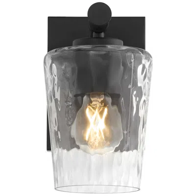 Quorum International Goodwin 1lt Matte Black Wall Mount In White
