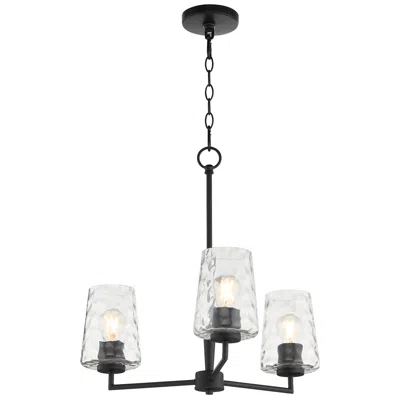 Quorum International Goodwin 3lt Matte Black Chandelier