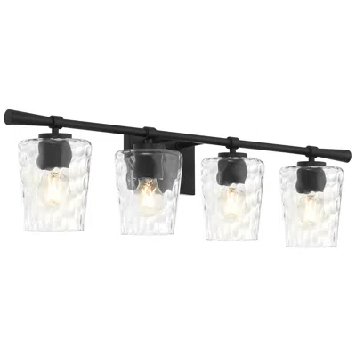 Quorum International Goodwin 4lt Matte Black Vanity Light