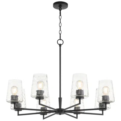 Quorum International Goodwin 8lt Matte Black Chandelier