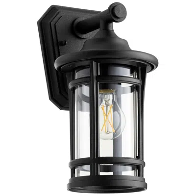 Quorum International Haley 12" Textured Black Wall Lantern