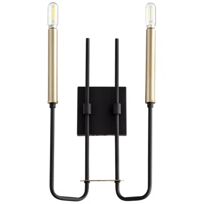 Quorum International Hope 2lt Black W Agb Wall Mount