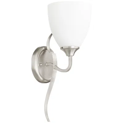 Quorum International Jardin 1lt Satin Nickel Wall Mount