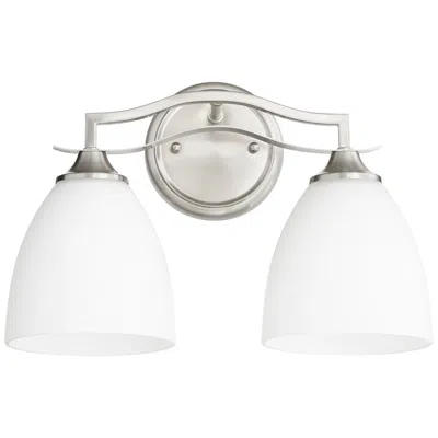 Quorum International Jardin 2lt Satin Nickel Vanity Light