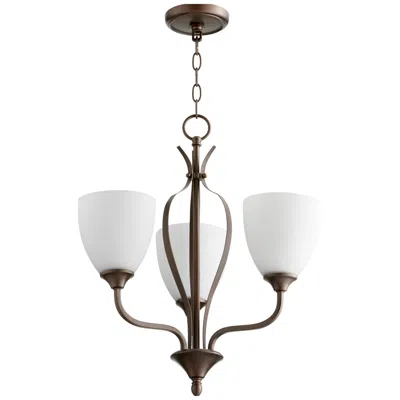 Quorum International Jardin 3lt Oiled Bronze Chandelier