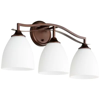 Quorum International Jardin 3lt Oiled Bronze Vanity Light
