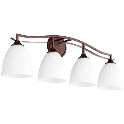Quorum International Jardin 4lt Oiled Bronze Vanity Light