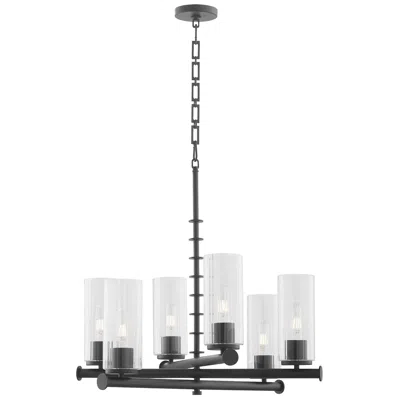Quorum International Juniper 6lt Matte Black Chandelier