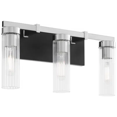 Quorum International Kilbey 3lt Matte Black Vanity Light