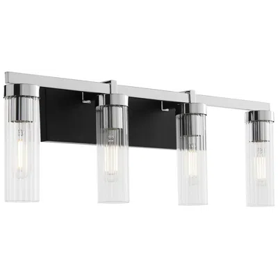 Quorum International Kilbey 4lt Matte Black Vanity Light