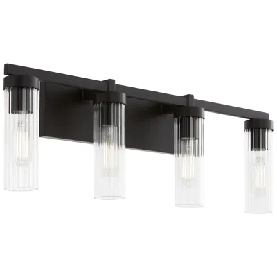 Quorum International Kilbey 4lt Matte Black Vanity Light