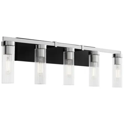Quorum International Kilbey 5lt Matte Black Vanity Light