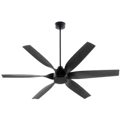 Quorum International Kimbo 60" Matte Black 6bld Fan