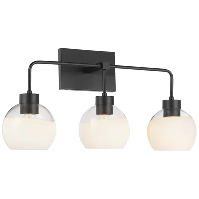 Quorum International Lacy 3lt Matte Black Vanity Light