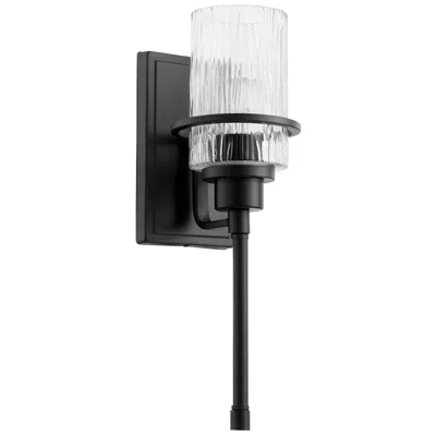 Quorum International Lazo 1 Lt Textured Black Wall Mount